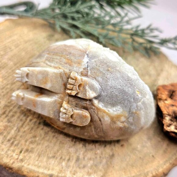 Adorable Crystal Cluster Hand Carved Cute Big Hedgehog Figure - Picture 10 of 10